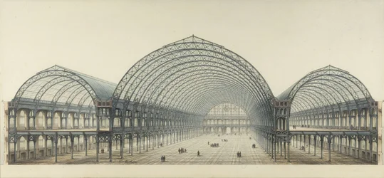 Weltausstellung 1855. Industriepalast, Querschnitt